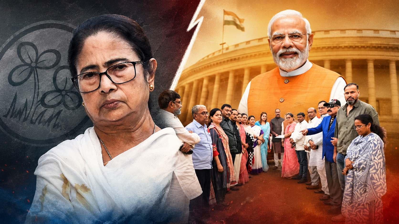 बंगाल में ममता बनर्जी को तगड़ा झटका: TMC के 20 सांसदों ने किया नई पार्टी में विलय, लोकसभा में और मजबूत होगी मोदी सरकार