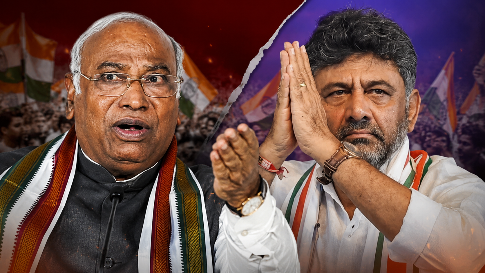 बेंगलुरु में कार्यकर्ताओं पर भड़के कांग्रेस अध्यक्ष मल्लिकार्जुन खरगे, डीके शिवकुमार के नारों पर खोया आपा