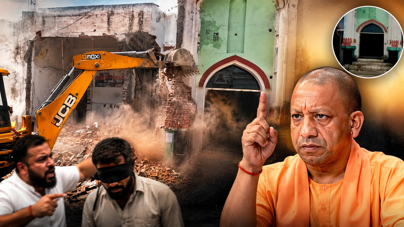 कुरुक्षेत्र में पुजारी पर हमले के बाद एक्शन में सरकार: हरियाणा में चला ‘योगी मॉडल’, अवैध दरगाह और आरोपी का घर जमींदोज