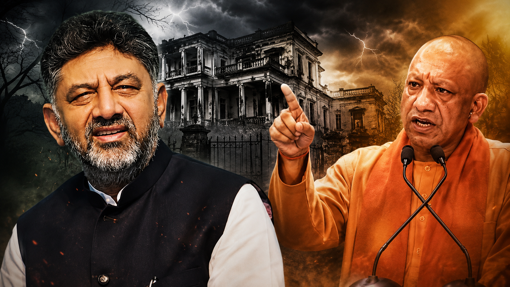 कर्नाटक: ‘मनहूस’ बंगले के खौफ में घिरे डीके शिवकुमार! सोशल मीडिया पर लोगों ने याद दिलाया योगी आदित्यनाथ का ‘नोएडा मॉडल’